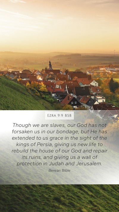Ezra 9:9 BSB Bible Verse Image