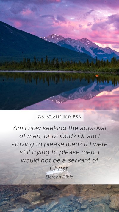 Galatians 1:10 BSB Bible Verse Image