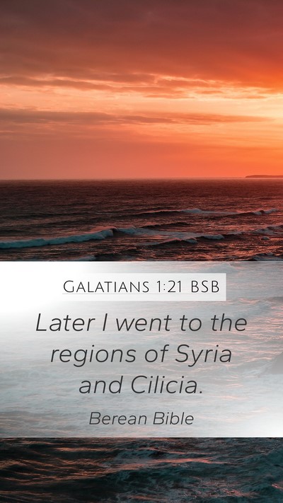 Galatians 1:21 BSB Bible Verse Image