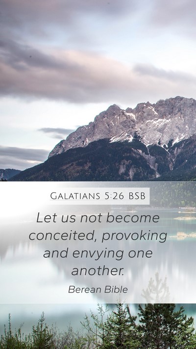 Galatians 5:26 BSB Bible Verse Image