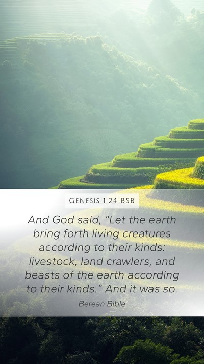 Genesis 1:24 BSB Bible Verse Image