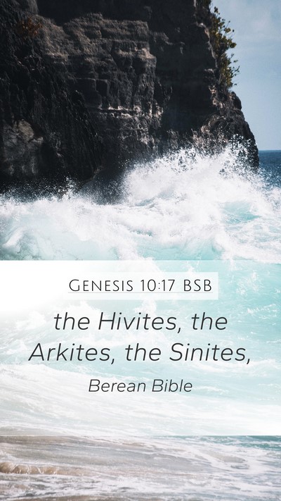 Genesis 10:17 BSB Bible Verse Image