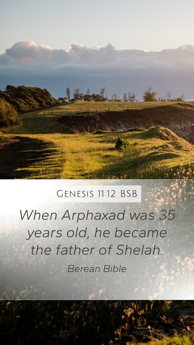 Genesis 11:12 BSB Bible Verse Image
