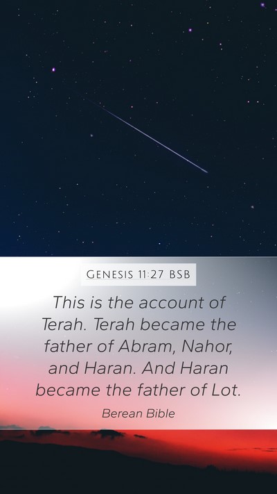 Genesis 11:27 BSB Bible Verse Image