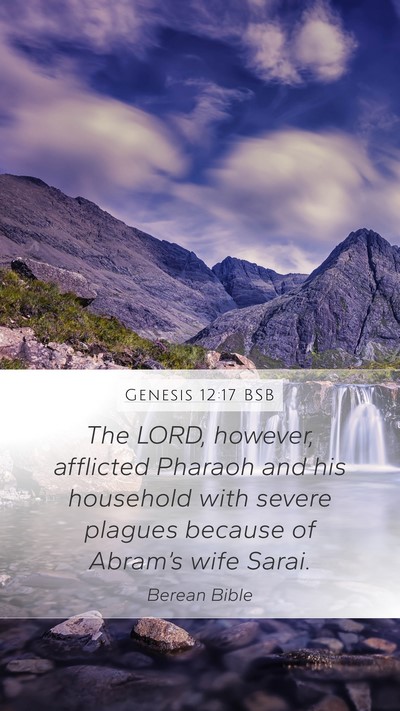 Genesis 12:17 BSB Bible Verse Image