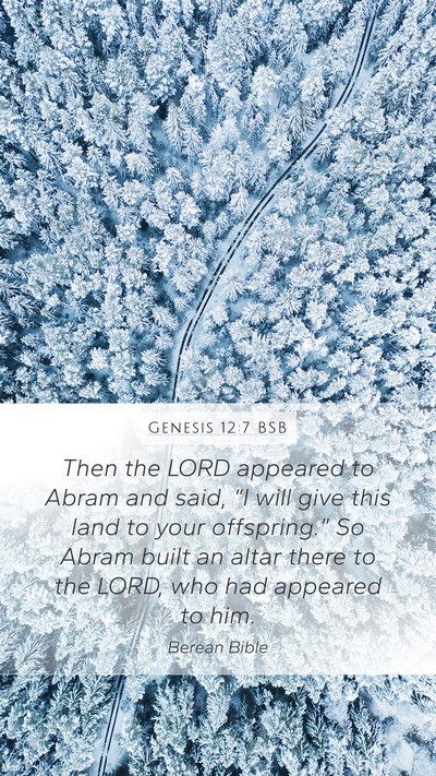 Genesis 12:7 BSB Bible Verse Image