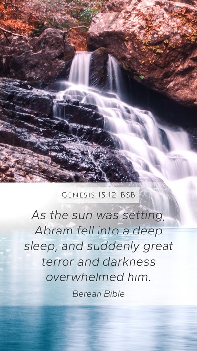 Genesis 15:12 BSB Bible Verse Image