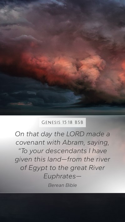 Genesis 15:18 BSB Bible Verse Image