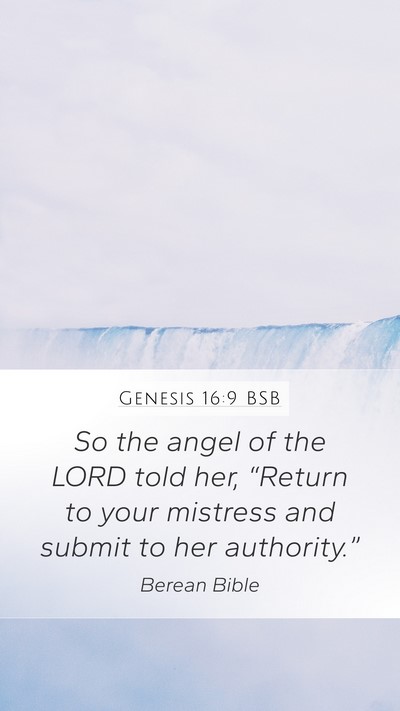 Genesis 16:9 BSB Bible Verse Image
