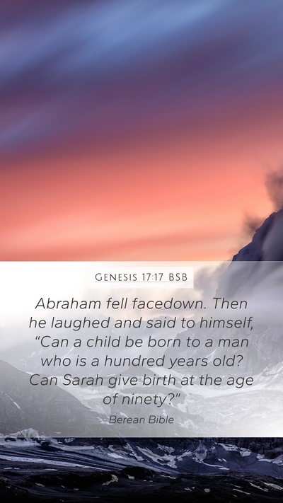Genesis 17:17 BSB Bible Verse Image