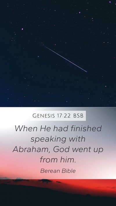 Genesis 17:22 BSB Bible Verse Image