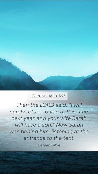 Genesis 18:10 BSB Bible Verse Image