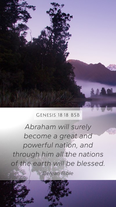 Genesis 18:18 BSB Bible Verse Image