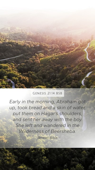 Genesis 21:14 BSB Bible Verse Image