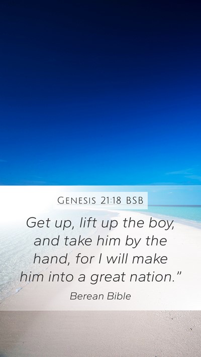 Genesis 21:18 BSB Bible Verse Image
