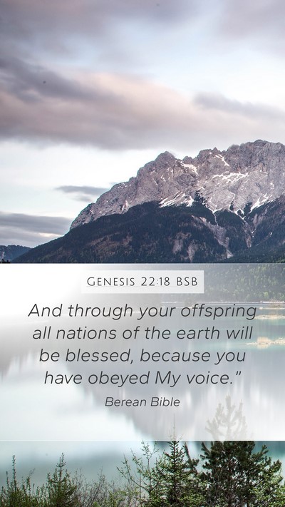 Genesis 22:18 BSB Bible Verse Image