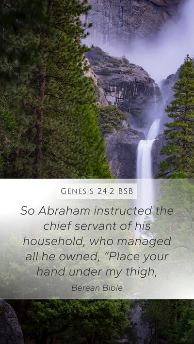 Genesis 24:2 BSB Bible Verse Image