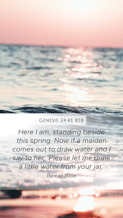 Genesis 24:43 BSB Bible Verse Image