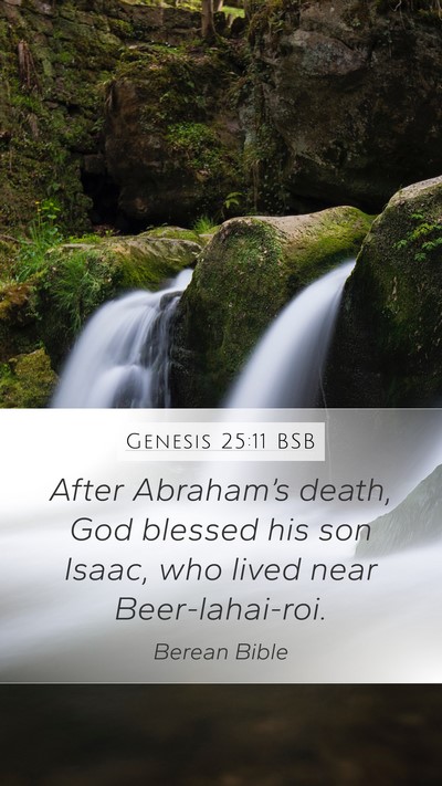 Genesis 25:11 BSB Bible Verse Image