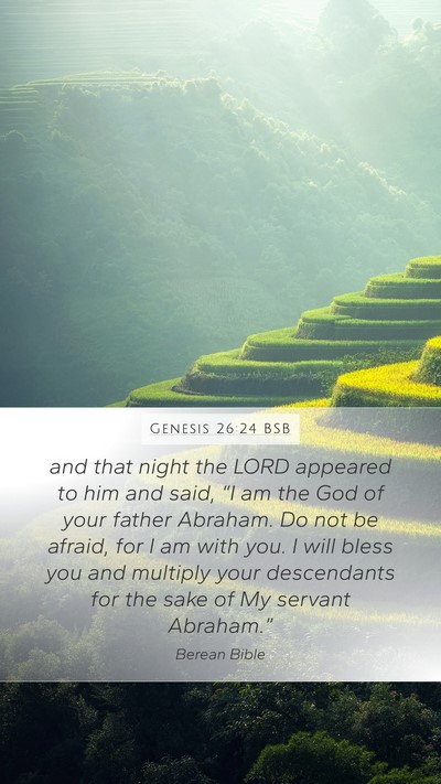 Genesis 26:24 BSB Bible Verse Image