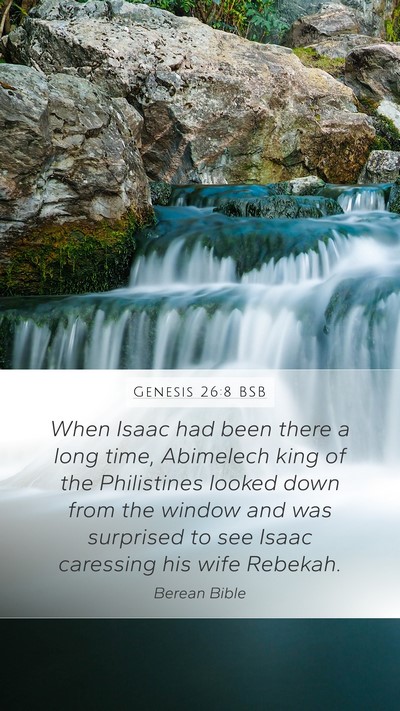 Genesis 26:8 BSB Bible Verse Image