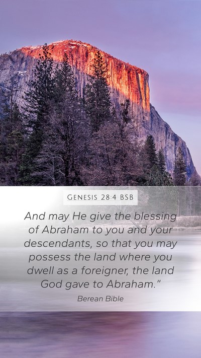Genesis 28:4 BSB Bible Verse Image