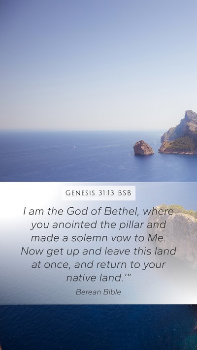 Genesis 31:13 BSB Bible Verse Image