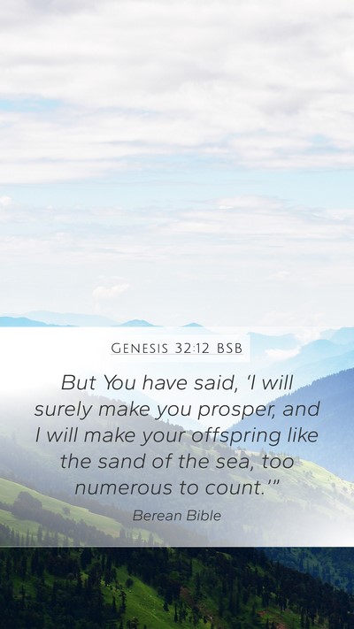 Genesis 32:12 BSB Bible Verse Image