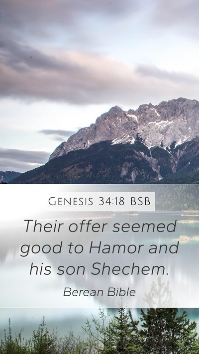Genesis 34:18 BSB Bible Verse Image