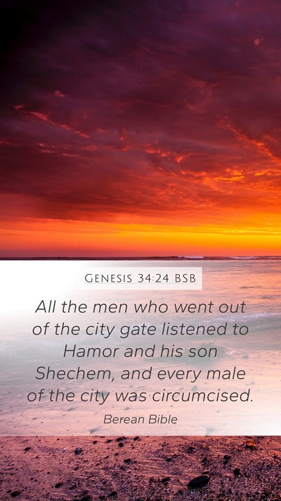 Genesis 34:24 BSB Bible Verse Image