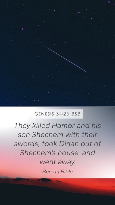 Genesis 34:26 BSB Bible Verse Image