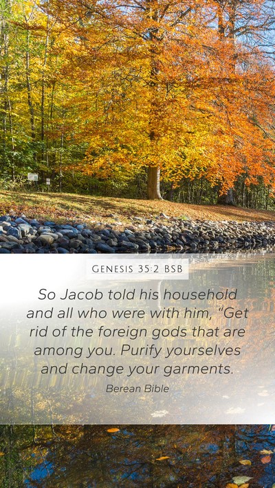 Genesis 35:2 BSB Bible Verse Image