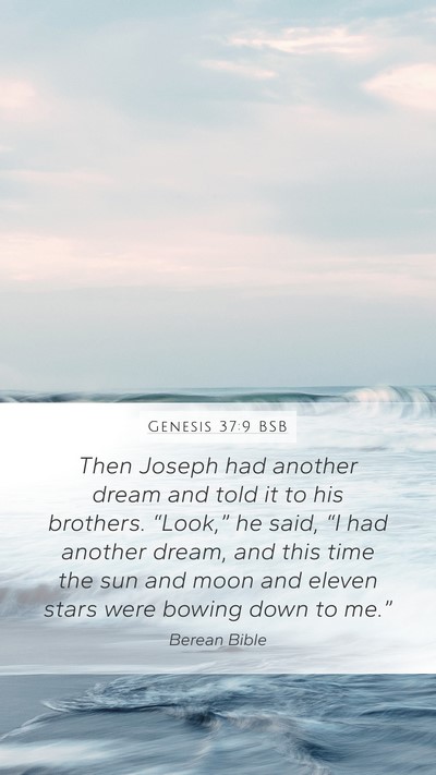 Genesis 37:9 BSB Bible Verse Image