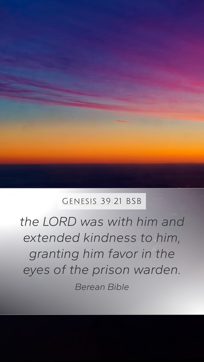 Genesis 39:21 BSB Bible Verse Image