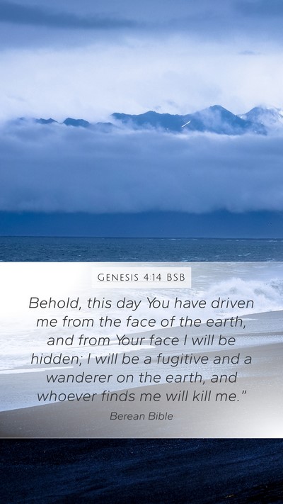 Genesis 4:14 BSB Bible Verse Image