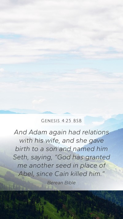 Genesis 4:25 BSB Bible Verse Image