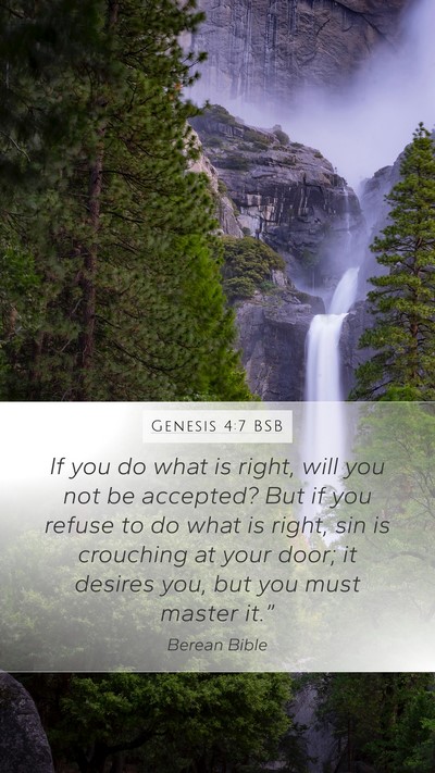 Genesis 4:7 BSB Bible Verse Image