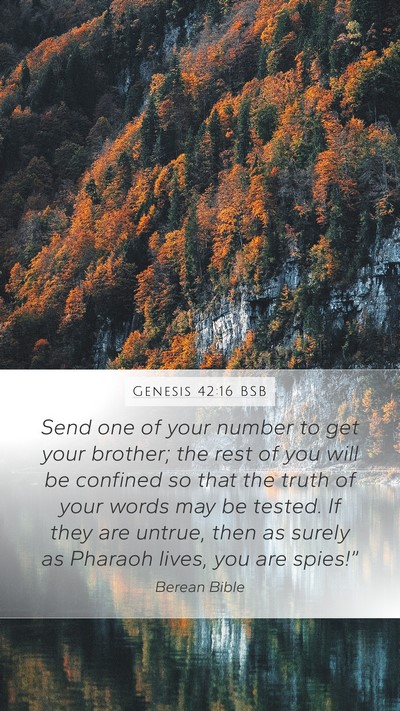 Genesis 42:16 BSB Bible Verse Image