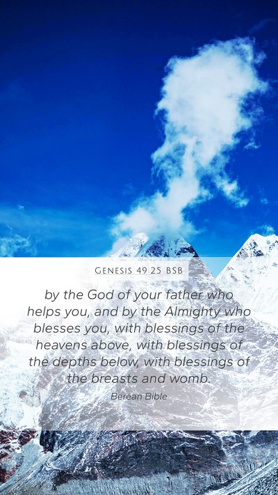 Genesis 49:25 BSB Bible Verse Image