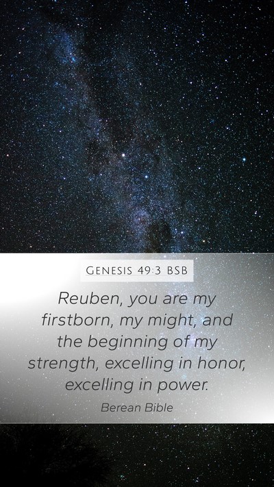 Genesis 49:3 BSB Bible Verse Image