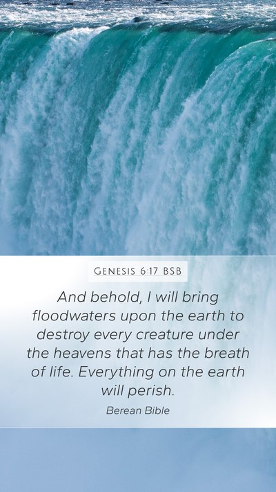 Genesis 6:17 BSB Bible Verse Image