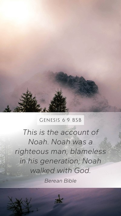 Genesis 6:9 BSB Bible Verse Image