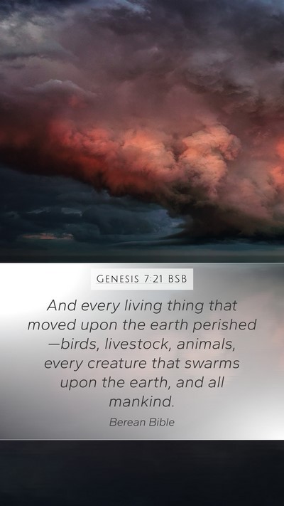 Genesis 7:21 BSB Bible Verse Image