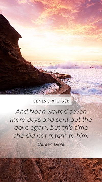 Genesis 8:12 BSB Bible Verse Image