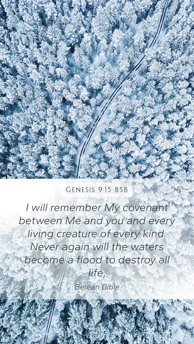 Genesis 9:15 BSB Bible Verse Image