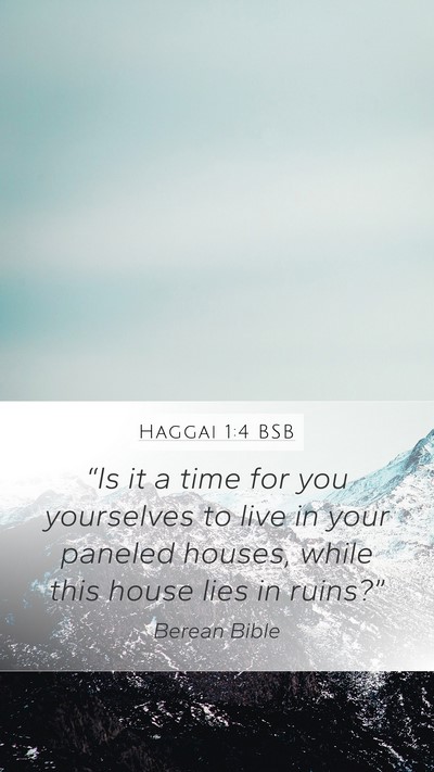 Haggai 1:4 BSB Bible Verse Image