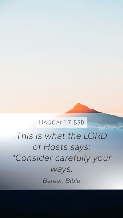 Haggai 1:7 BSB Bible Verse Image