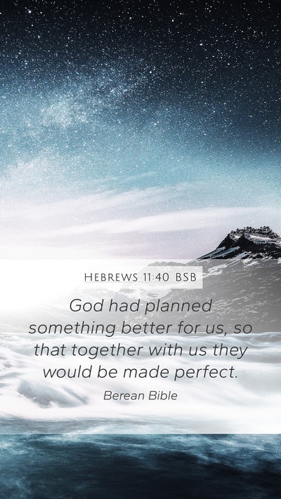 Hebrews 11:40 BSB Bible Verse Image