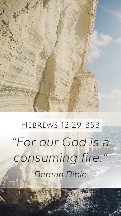 Hebrews 12:29 BSB Bible Verse Image