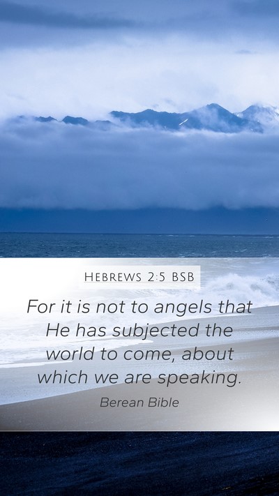 Hebrews 2:5 BSB Bible Verse Image